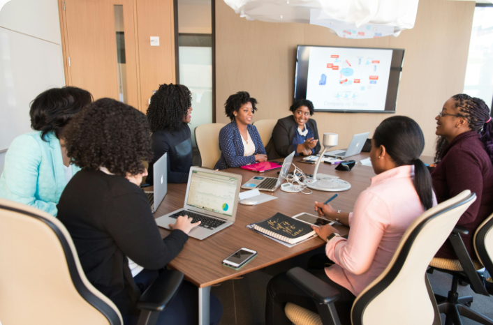 ClearPath team discussing financial solutions